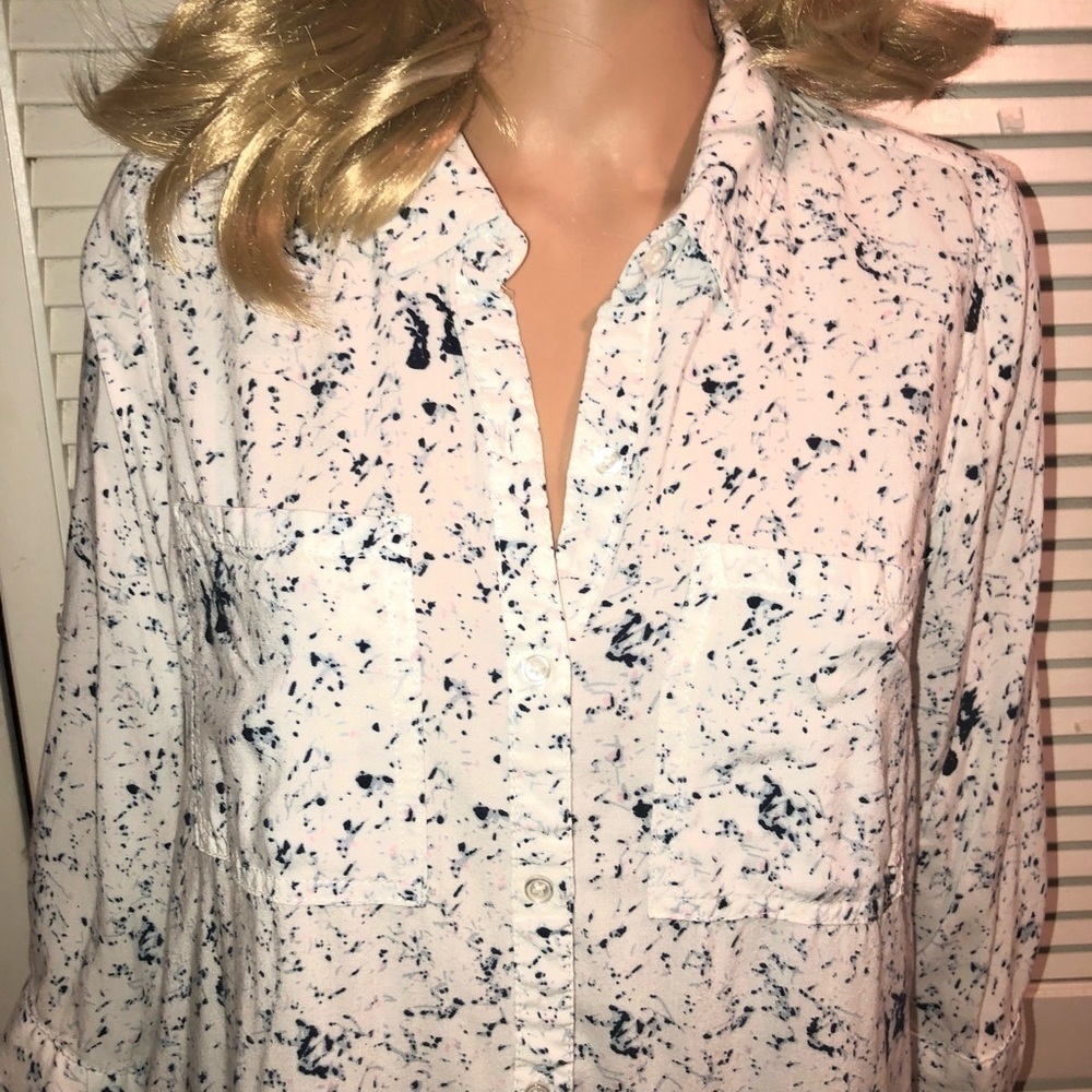 Khaki & Co. Long sleeve oversized button up shirts medium/large - Picture 2 of 10